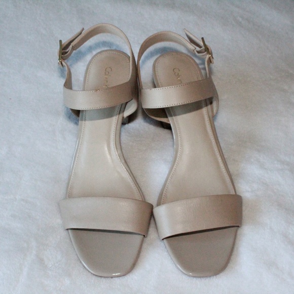 Calvin Klein Carini Snake Embossed Sandals - Picture 2 of 7